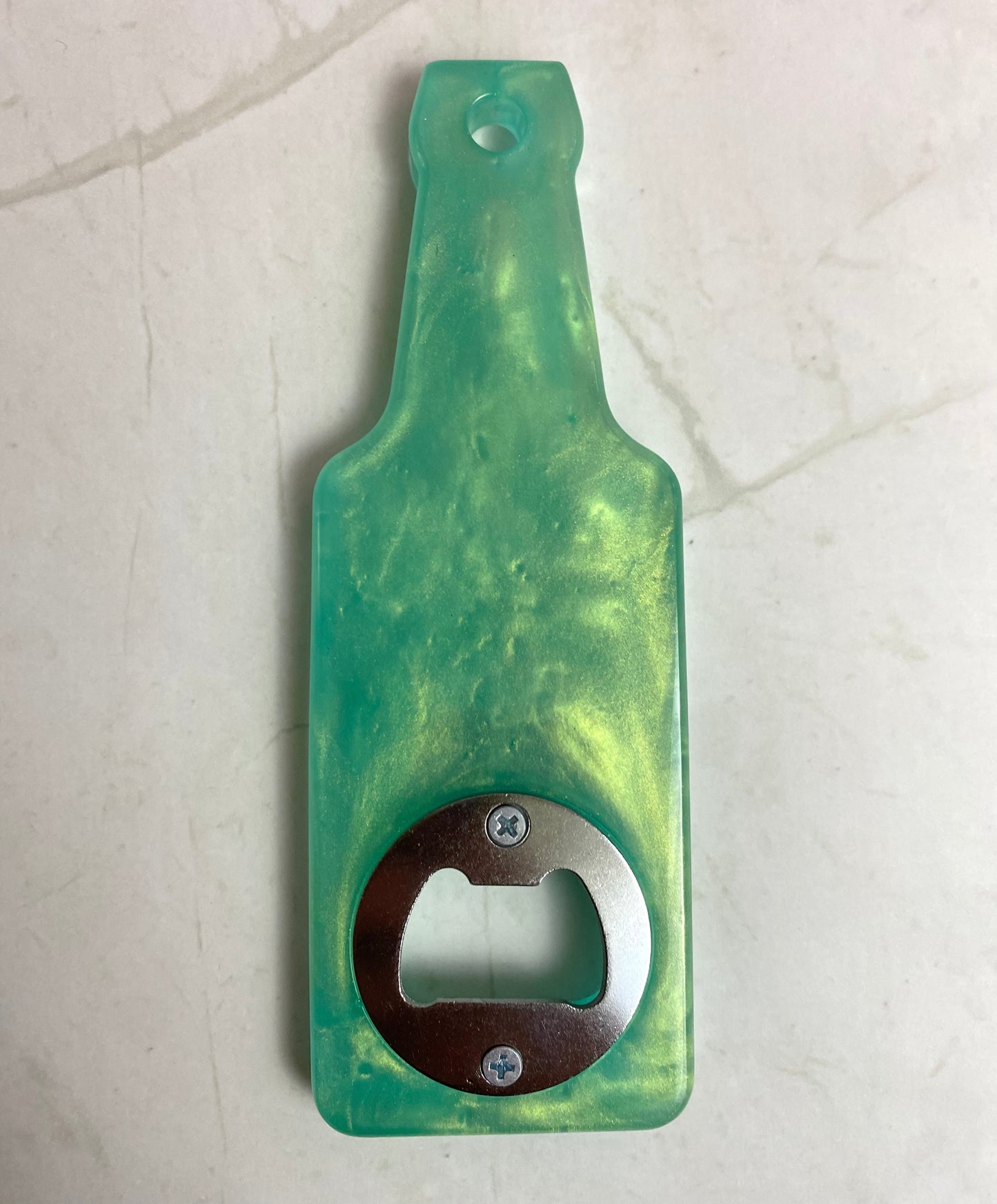 Green Pearl Bottle Opener | Handmade Barware