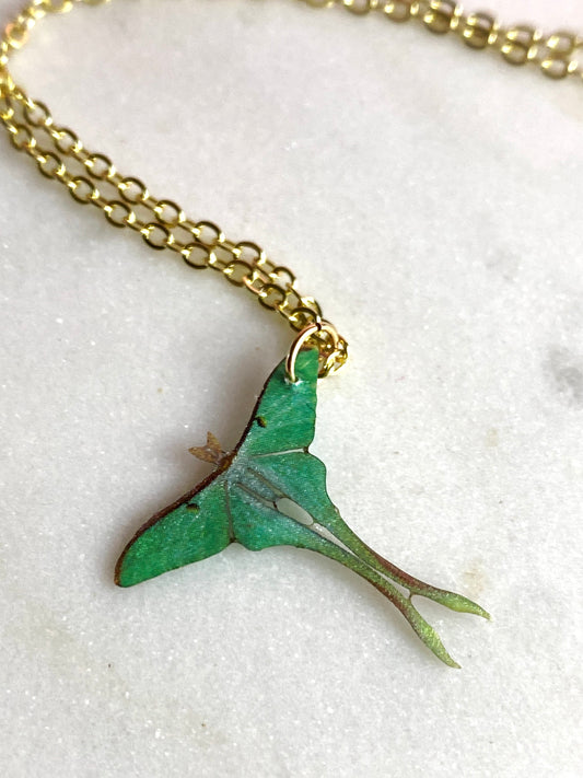 Luna Moth Necklace | Handmade Jewelry