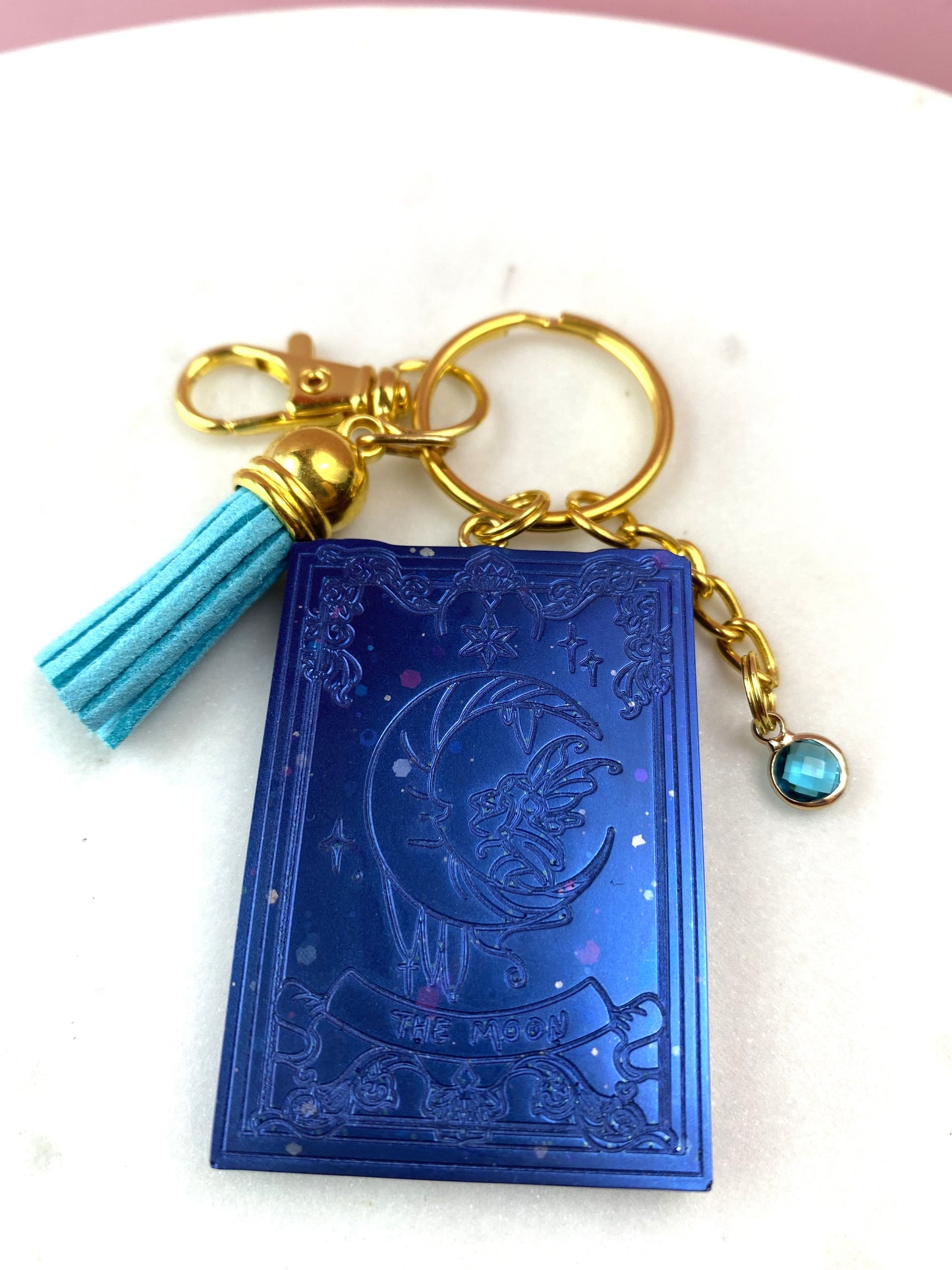 Tarot Card Keychain | The Moon | Handmade Accessories