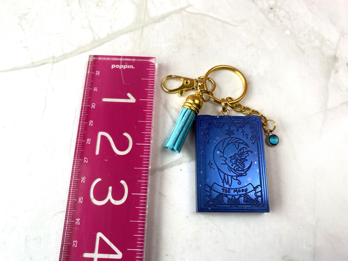 Tarot Card Keychain | The Moon | Handmade Accessories